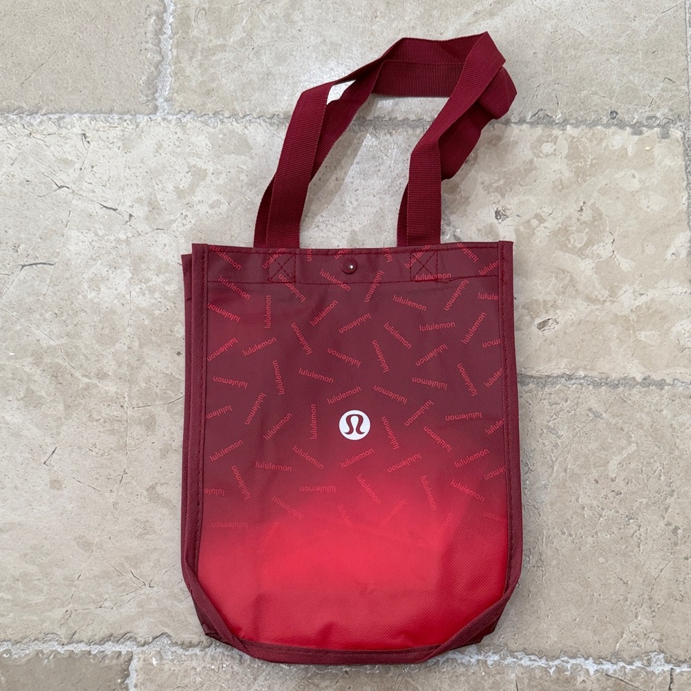 lululemon athletica Red Tote Bag reusable shopping bag limited red